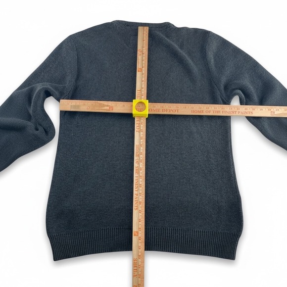 ZANEROBE Men's Charcoal Grey Crew Neck Sweater with Graphic Detail Size XL - Picture 7 of 8